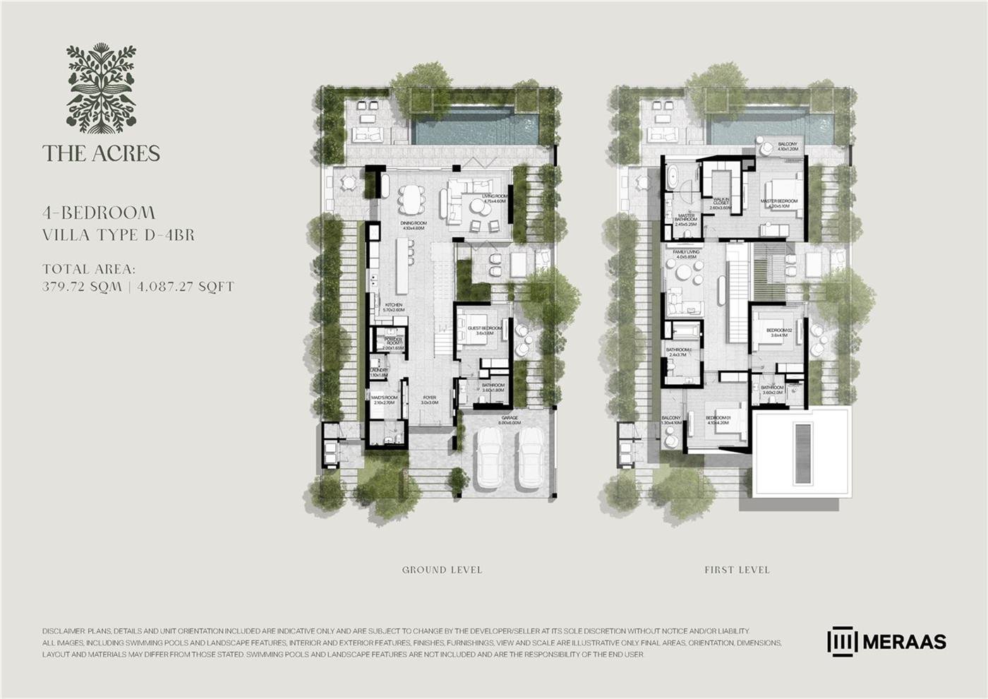 Type D-4BR floor plan