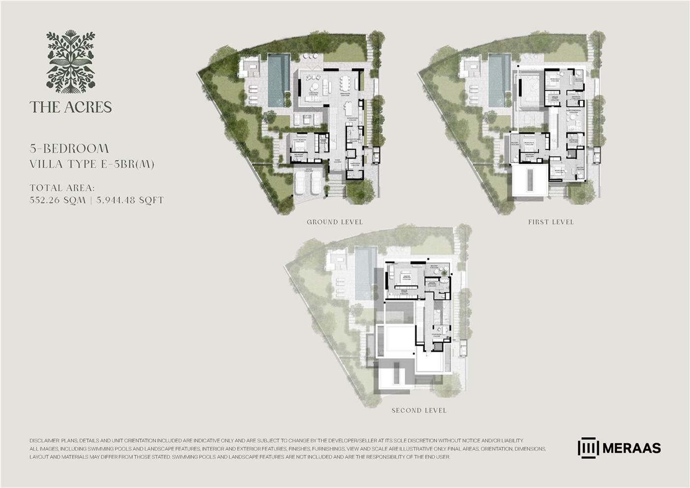 Type E-5BR(M) floor plan