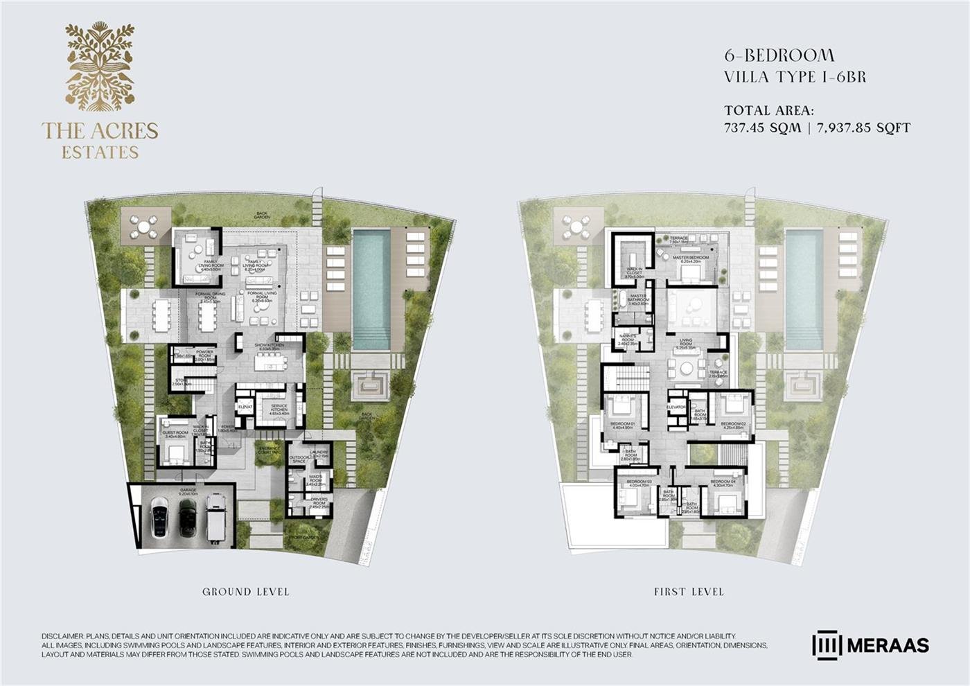 Type I-6BR floor plan